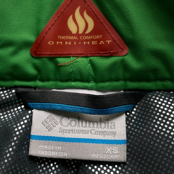 Columbia Womens Arctic Trip Omni Heat Kelly Green Snow Pants XS Snowboarding - Picture 6 of 11